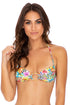 Luli Fama Luli's Jungle RING DRAWSTRING HALTER BANDEAU